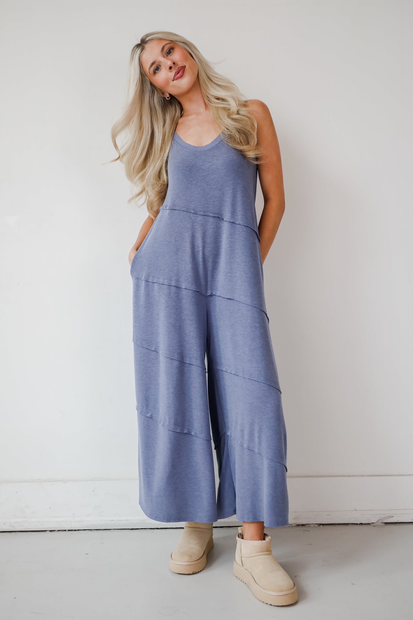 Favorite Impression Denim Wide Leg Jumpsuit