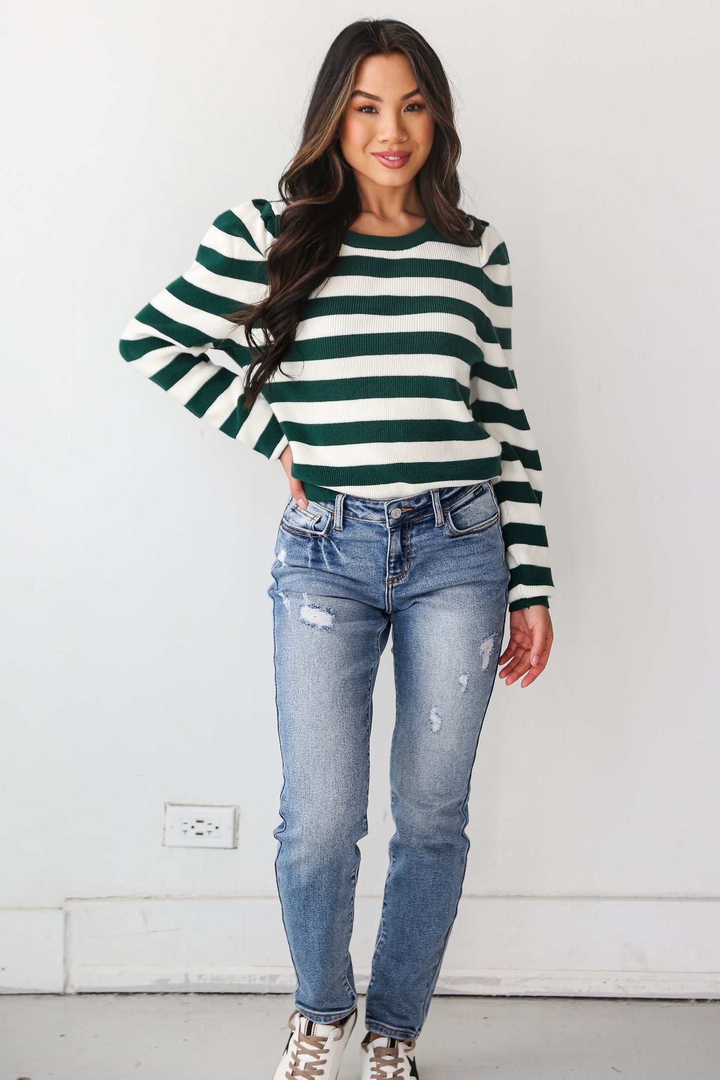 FINAL SALE - Certified Coolest Light Wash Distressed Slim Jeans