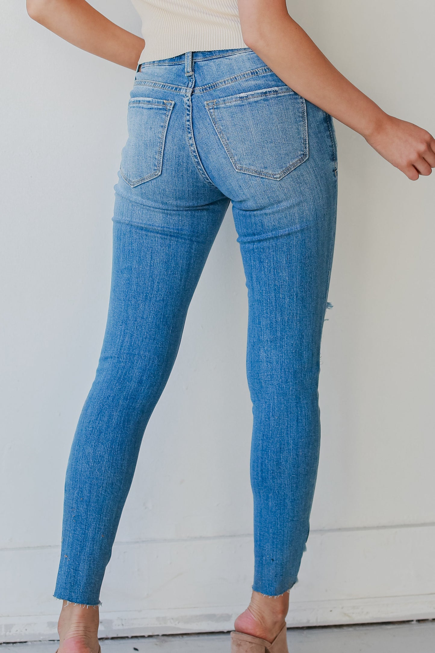 Finley Distressed Skinny Jeans