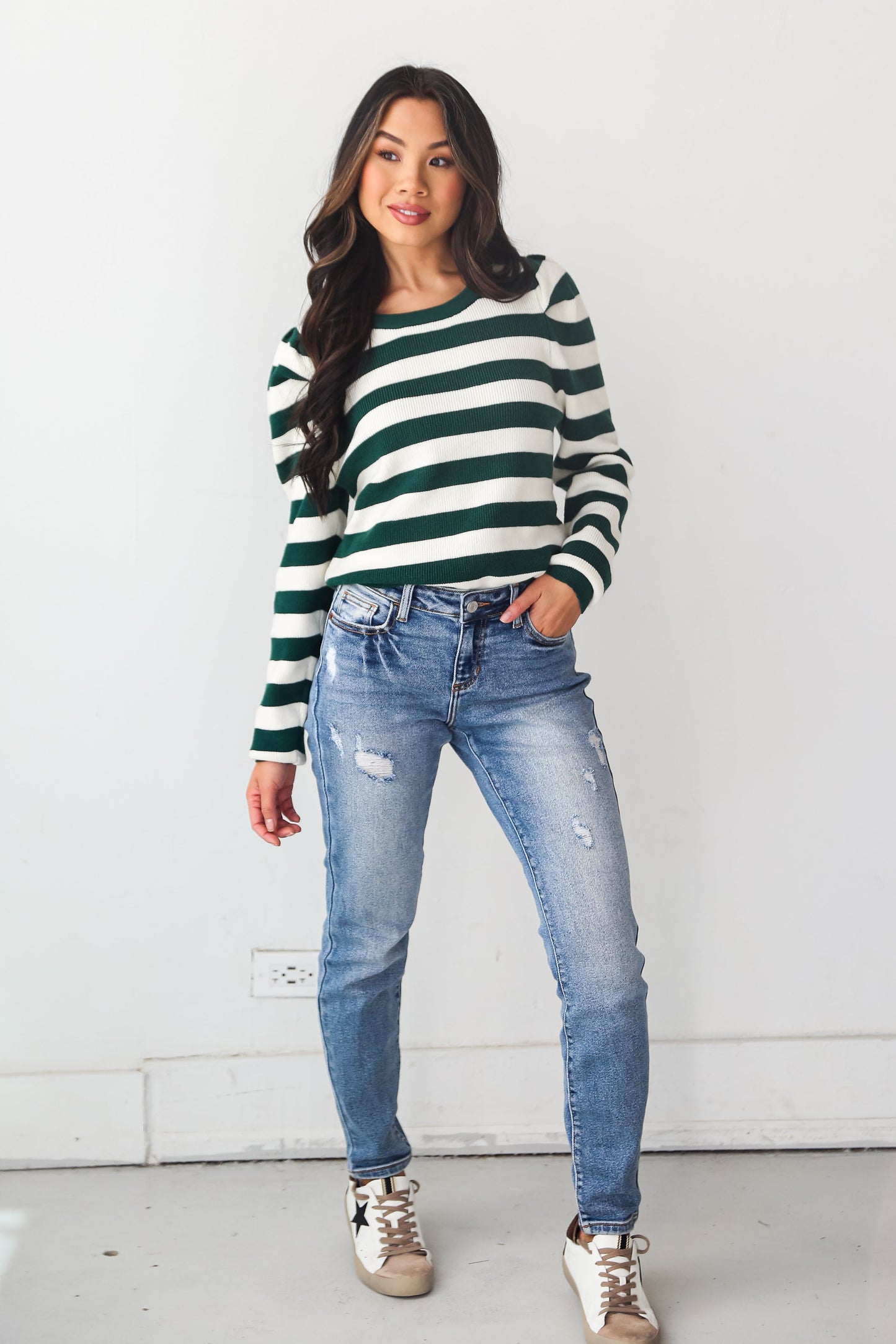 FINAL SALE - Certified Coolest Light Wash Distressed Slim Jeans