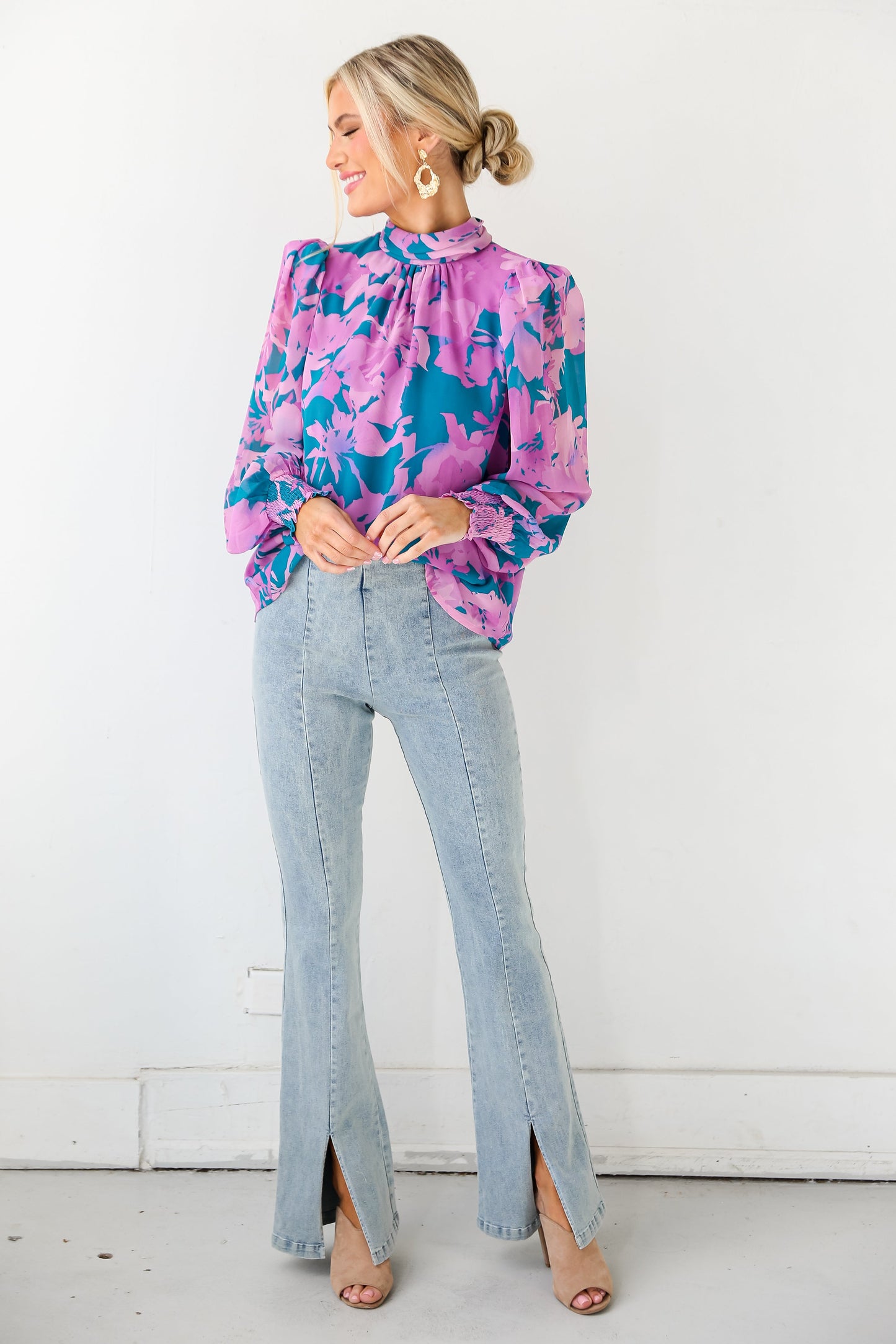 FINAL SALE - Skilled Sweetie Light Wash Flare Jeans