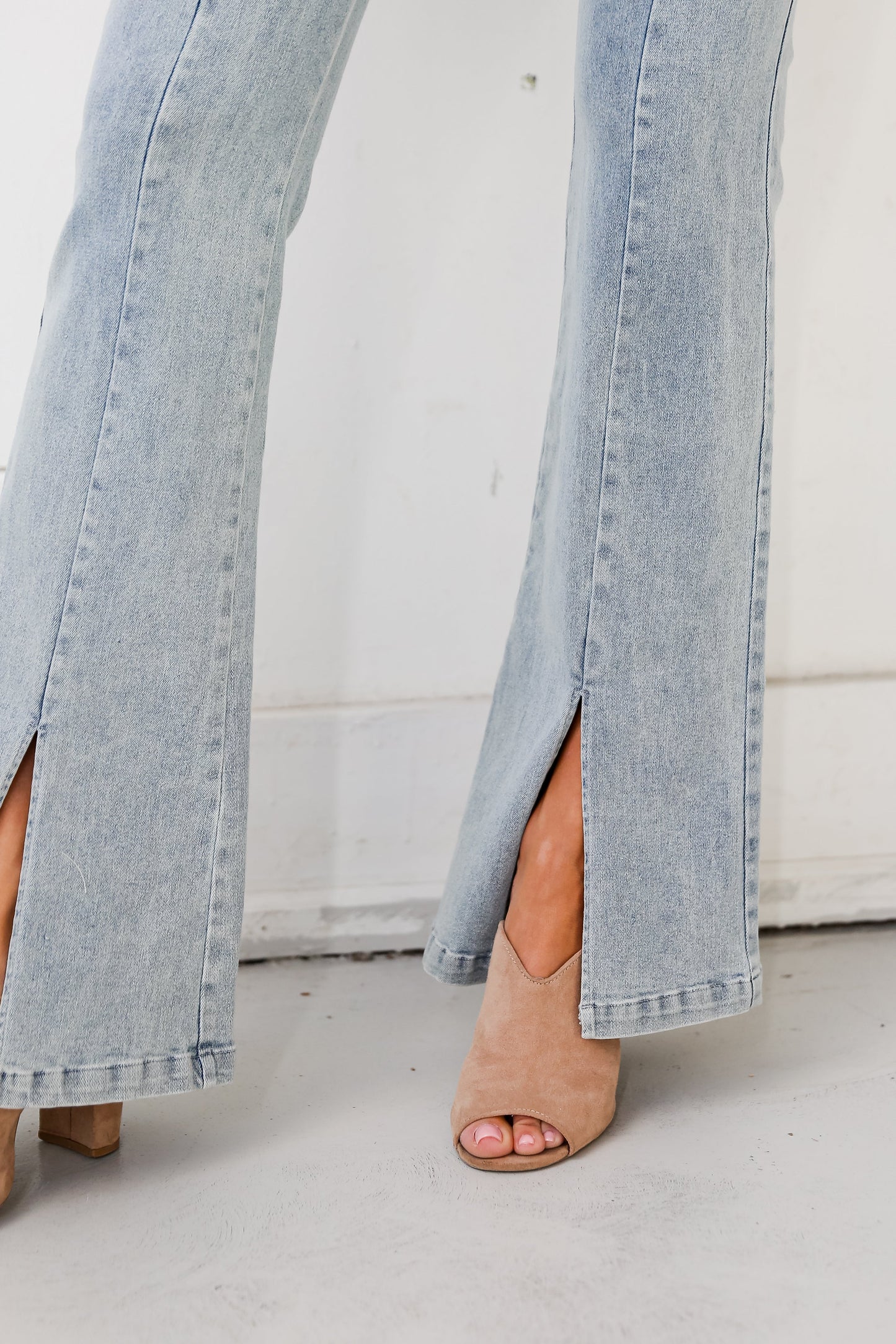 FINAL SALE - Skilled Sweetie Light Wash Flare Jeans
