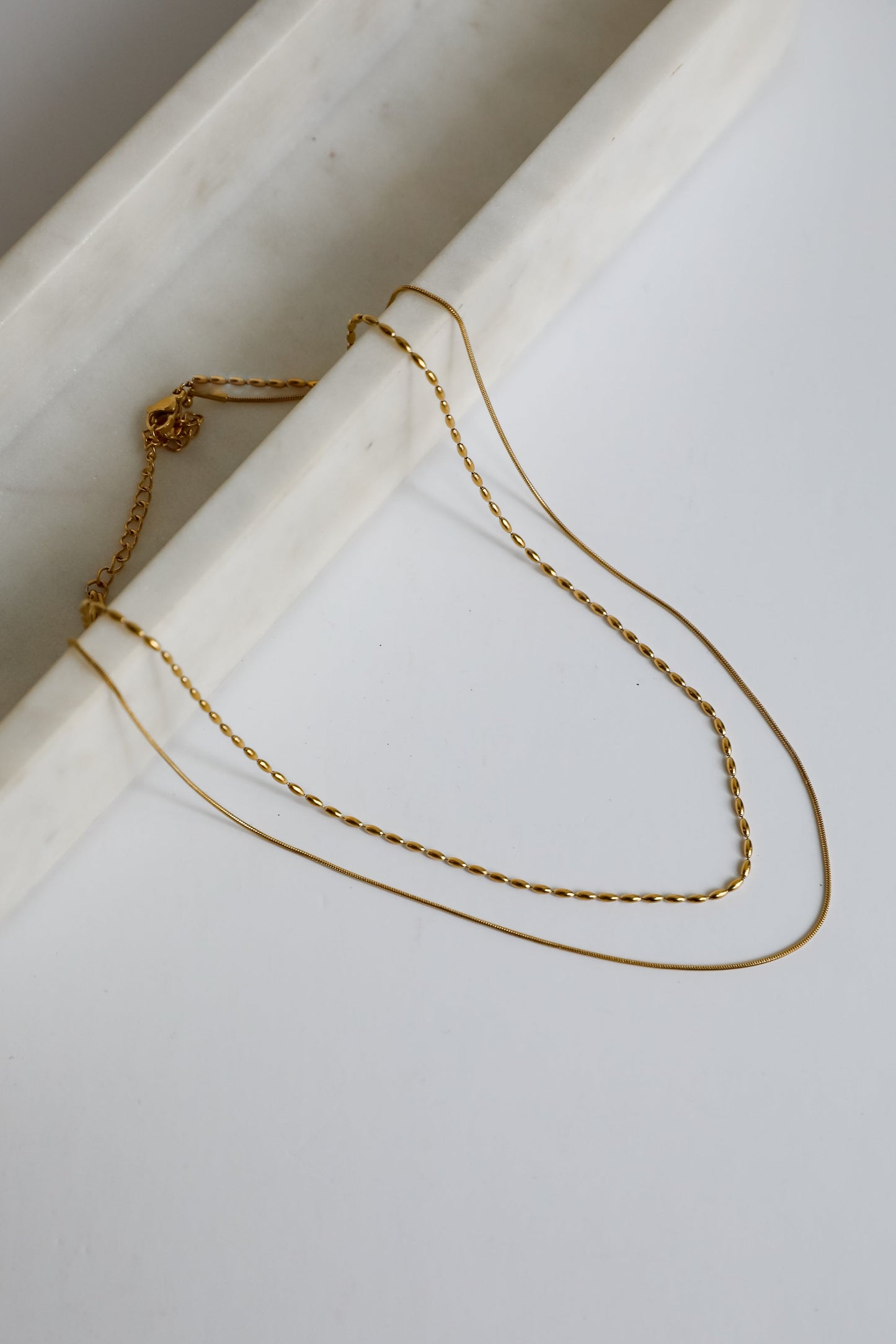 Avery Gold Layered Chain Necklace