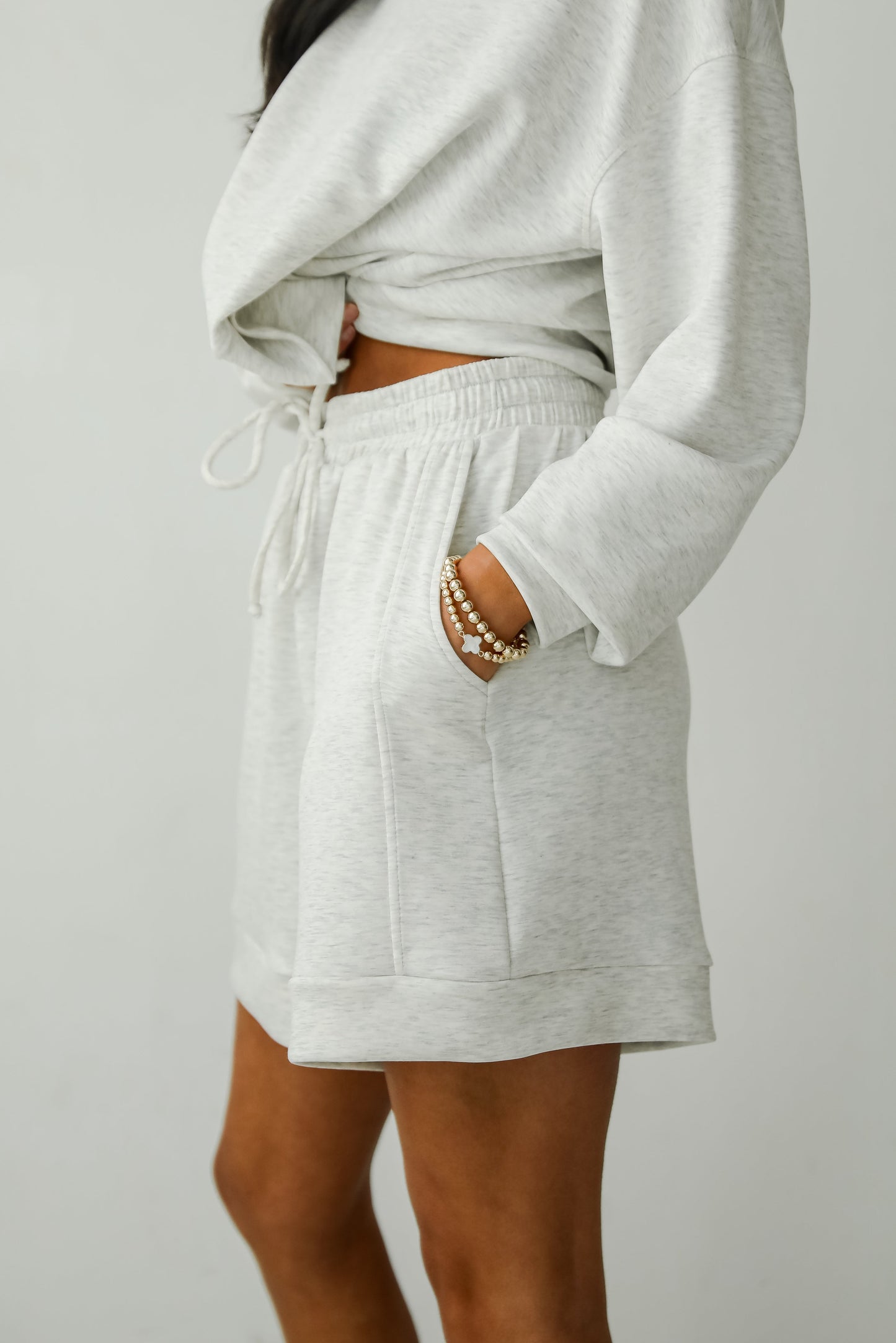 Ultra Air Soft Heather Grey Lounge Shorts