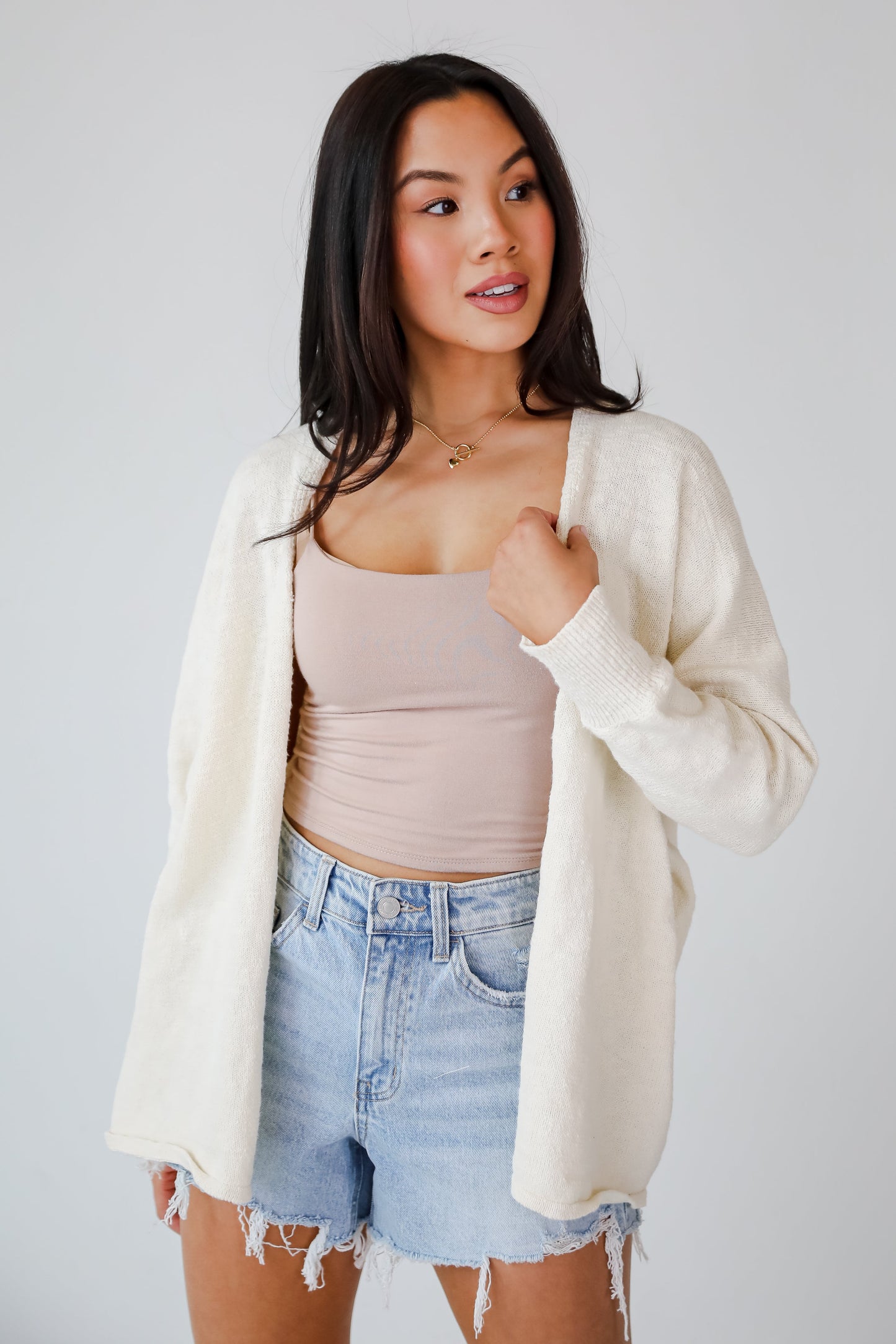 Easygoing Coziness Ivory Cardigan