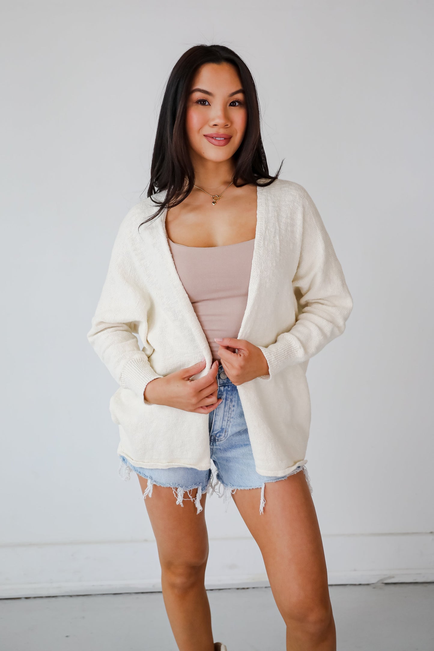 Easygoing Coziness Ivory Cardigan