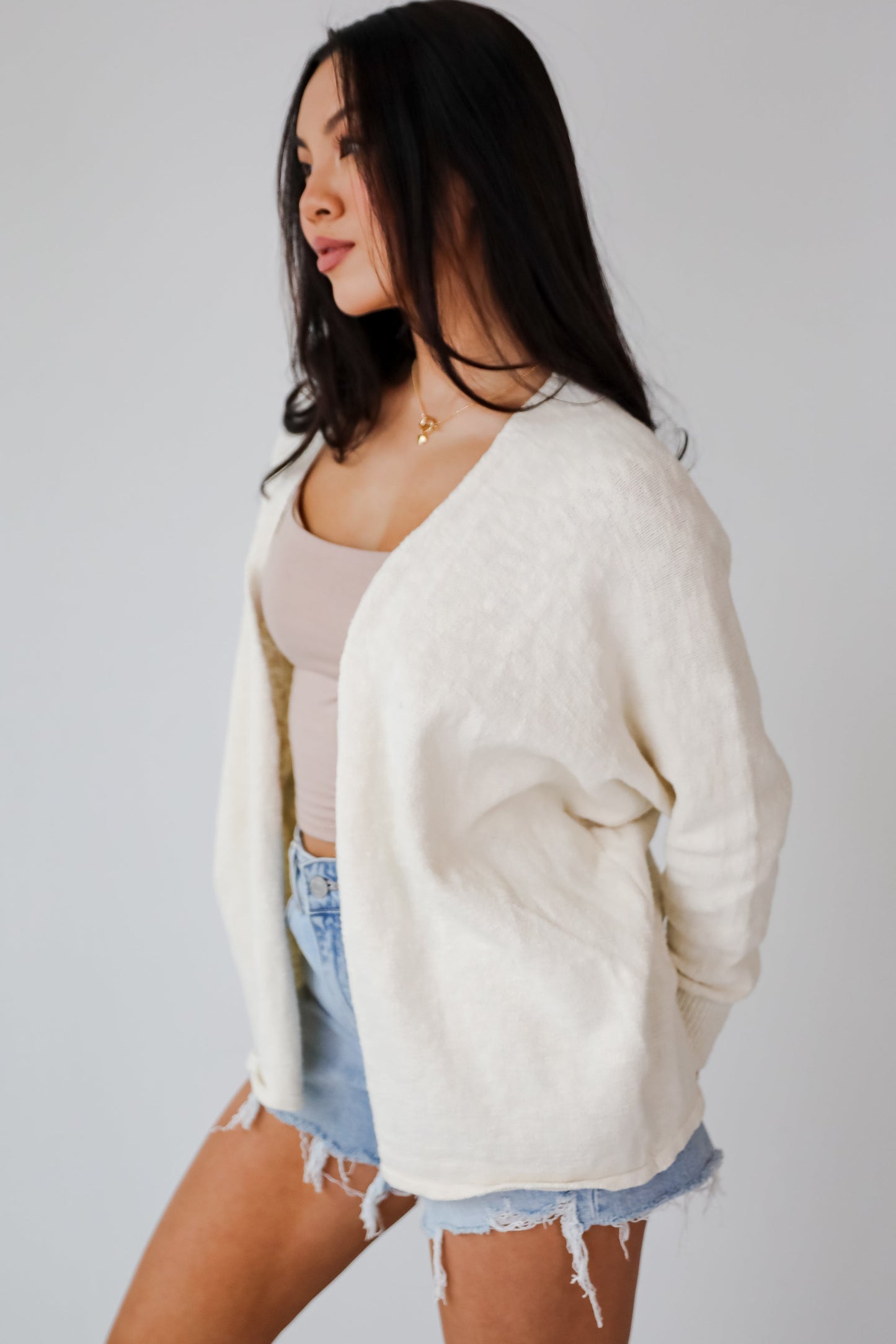 Easygoing Coziness Ivory Cardigan