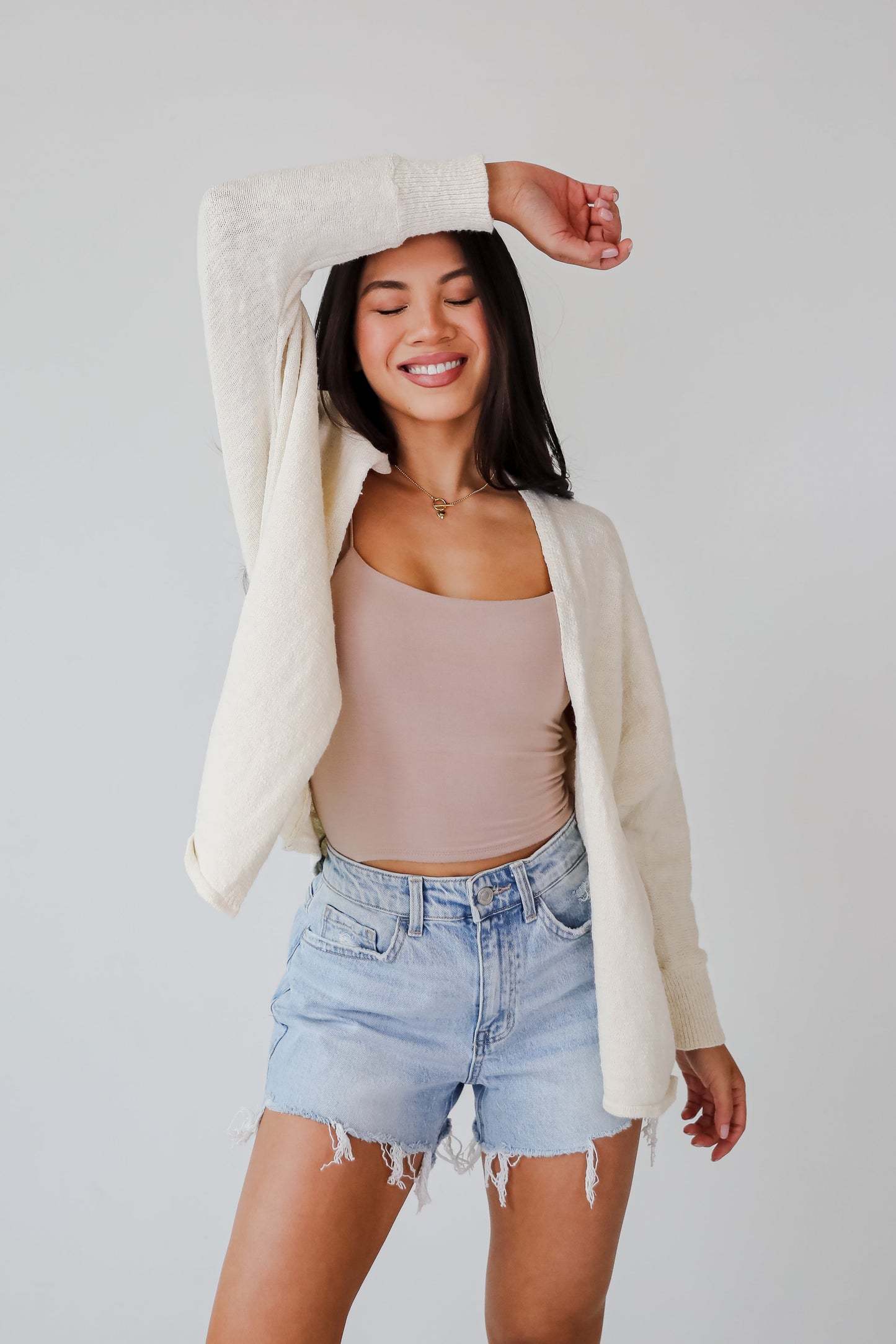 Easygoing Coziness Ivory Cardigan