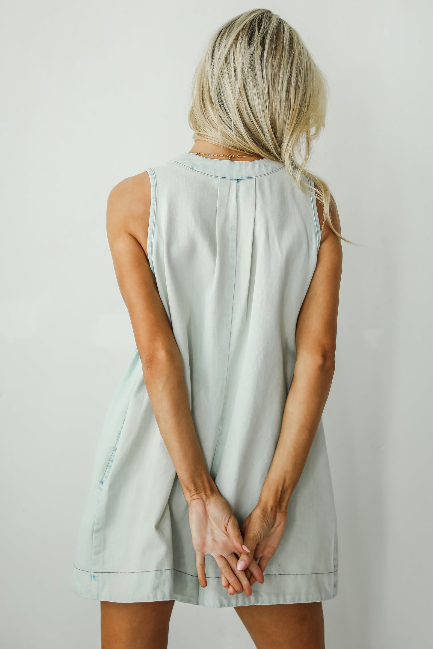 Precious Look Denim Romper