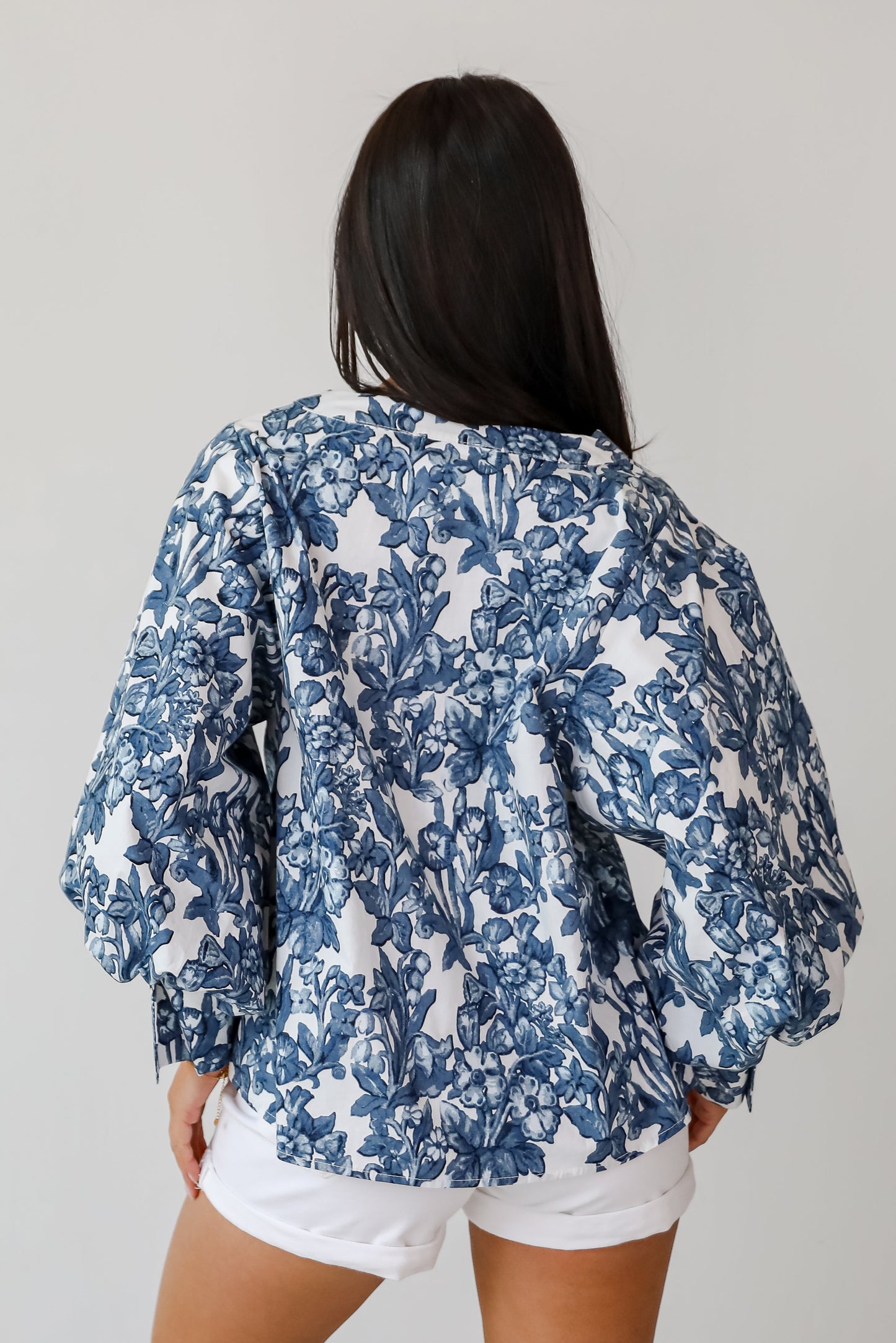 Flirtatious Always Off White Floral Blouse