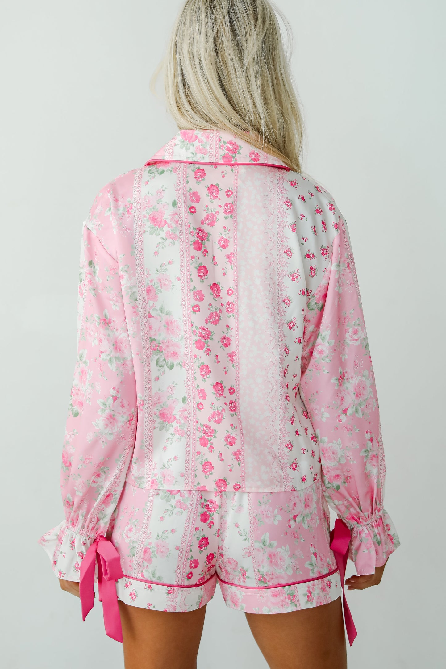 Sweet Dreams Pink Floral Pajama Top