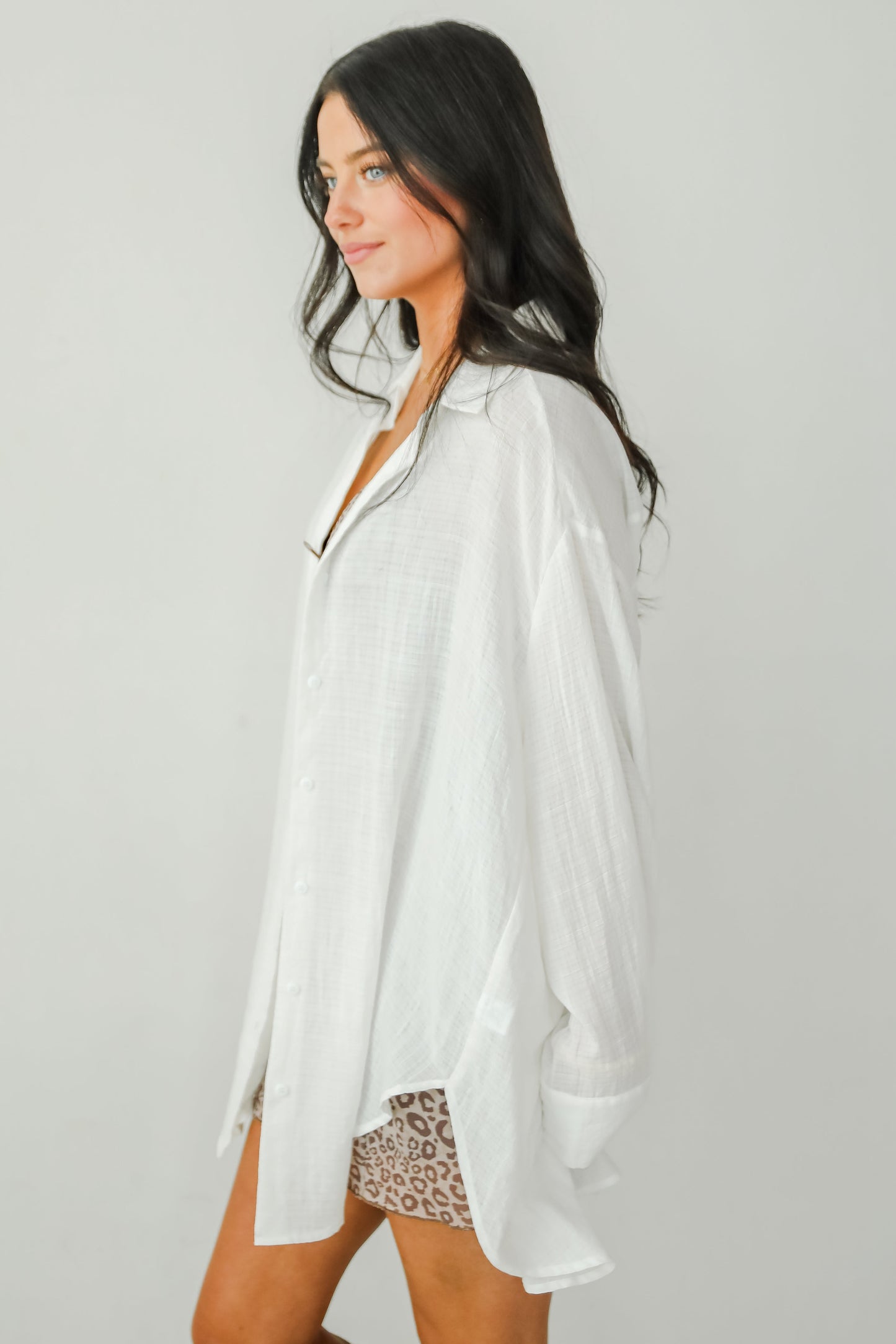 Allison Oversized Button-Up Blouse