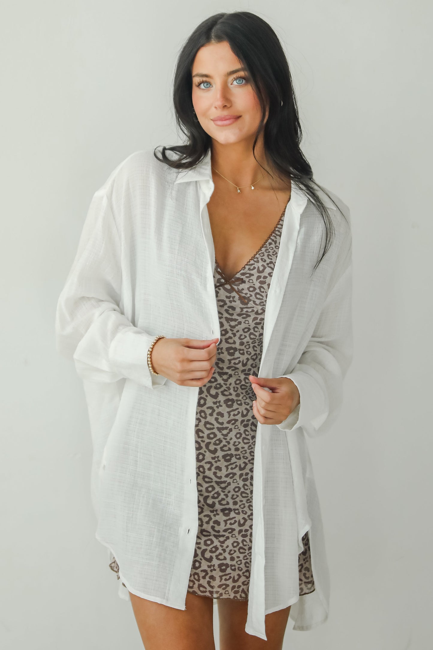 Allison Oversized Button-Up Blouse