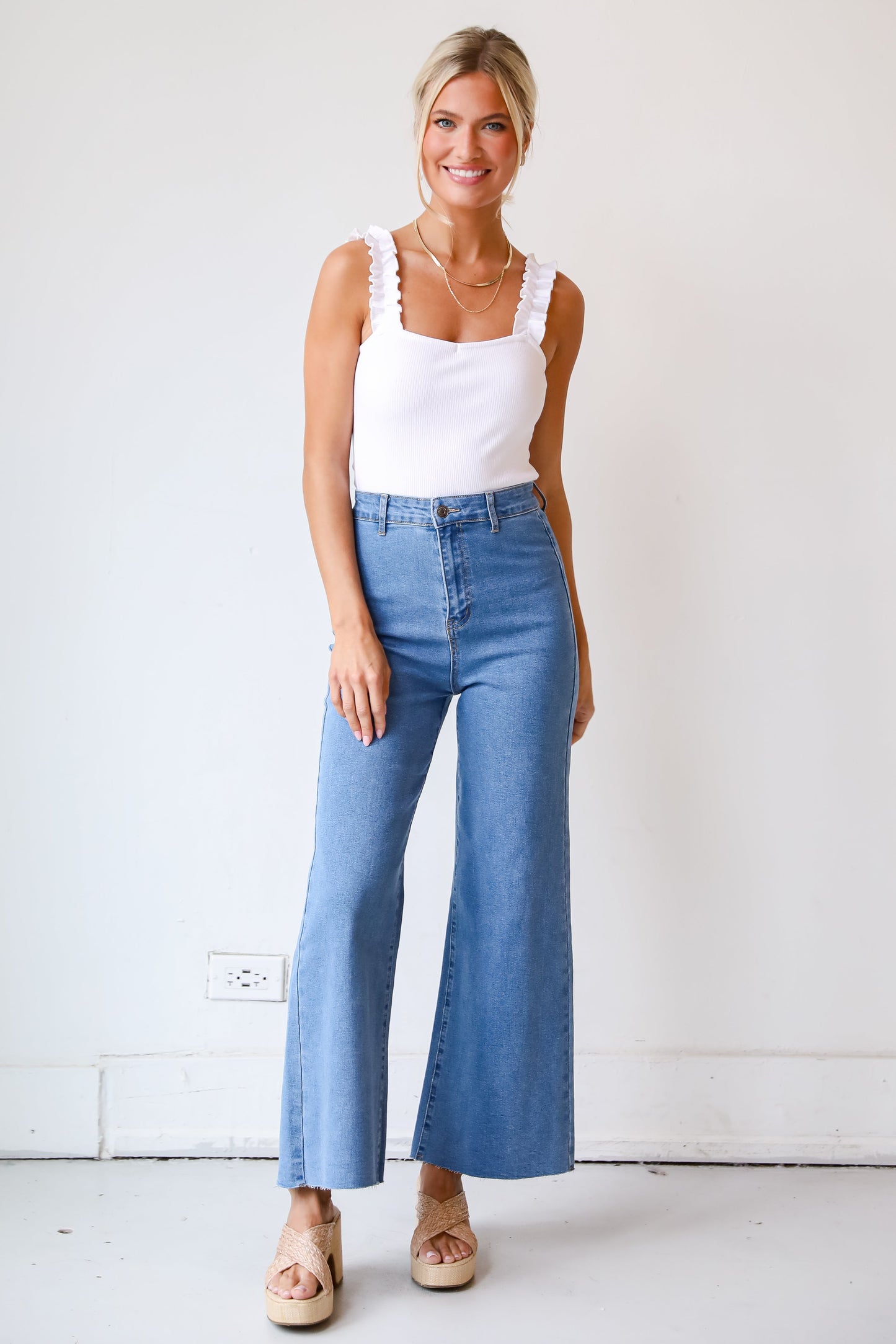 FINAL SALE - Jordyn Wide Leg Jeans
