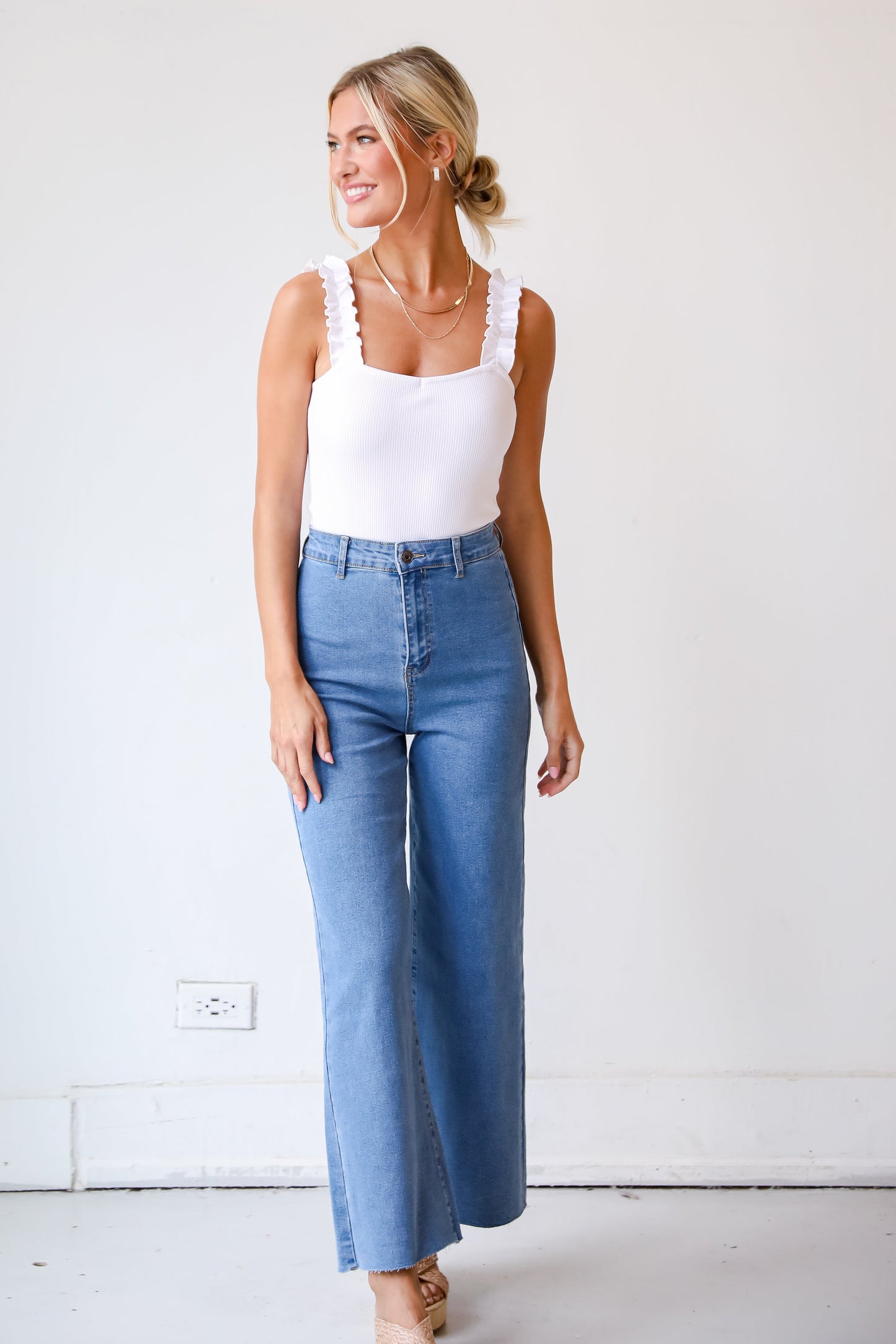 FINAL SALE - Jordyn Wide Leg Jeans