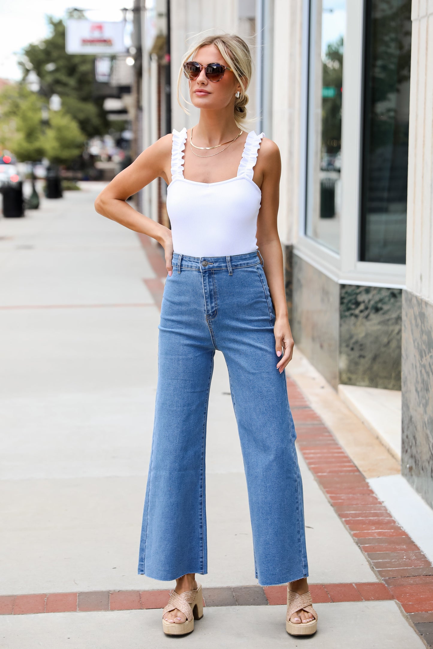 FINAL SALE - Jordyn Wide Leg Jeans