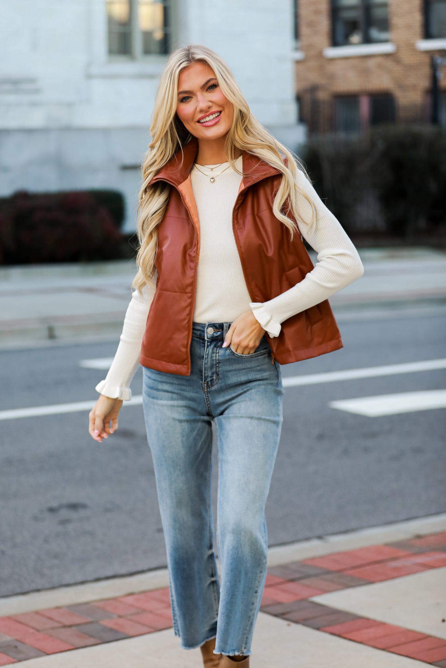 Olivia Medium Wash Wide Leg Jeans