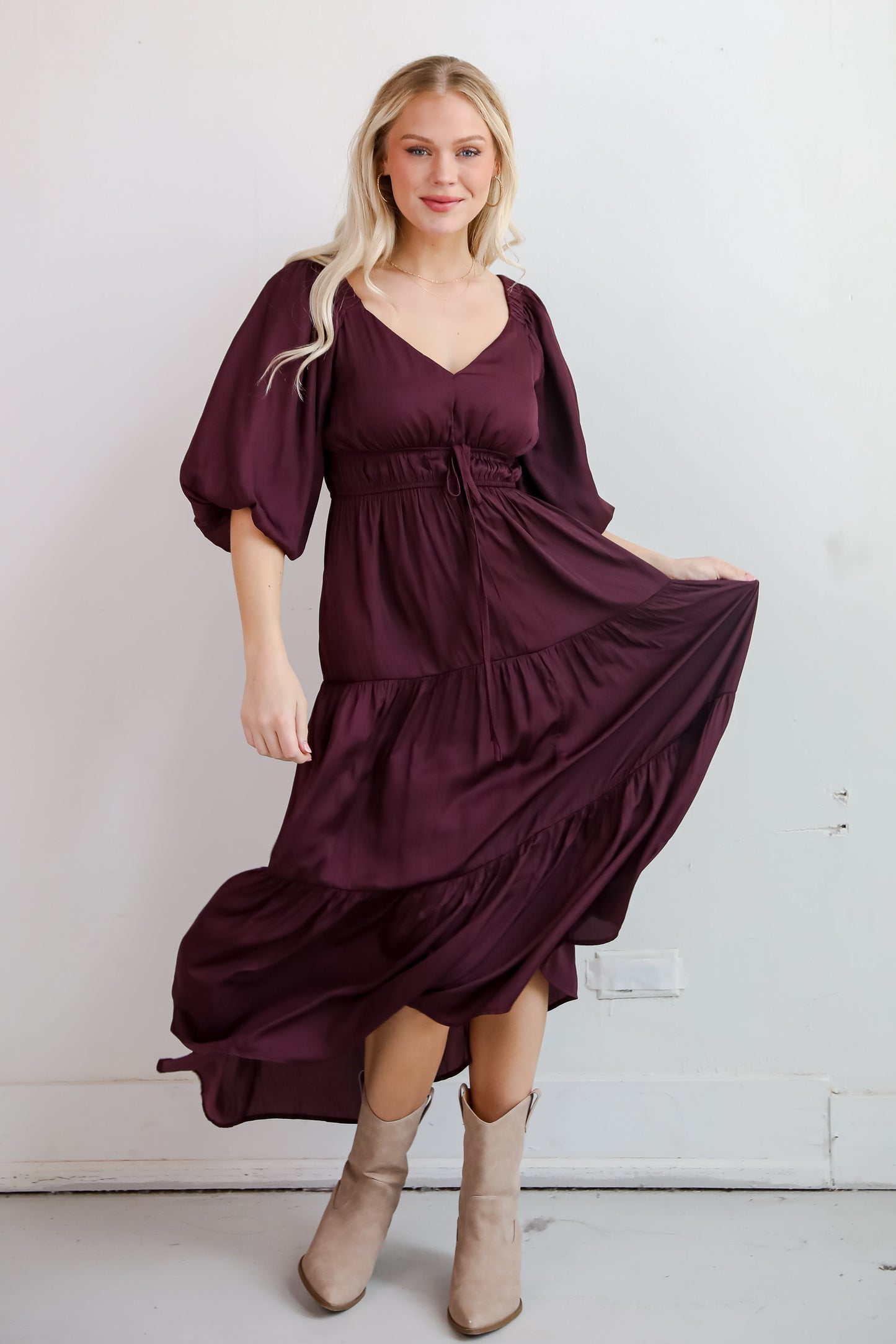 Extravagant Muse Tiered Midi Dress