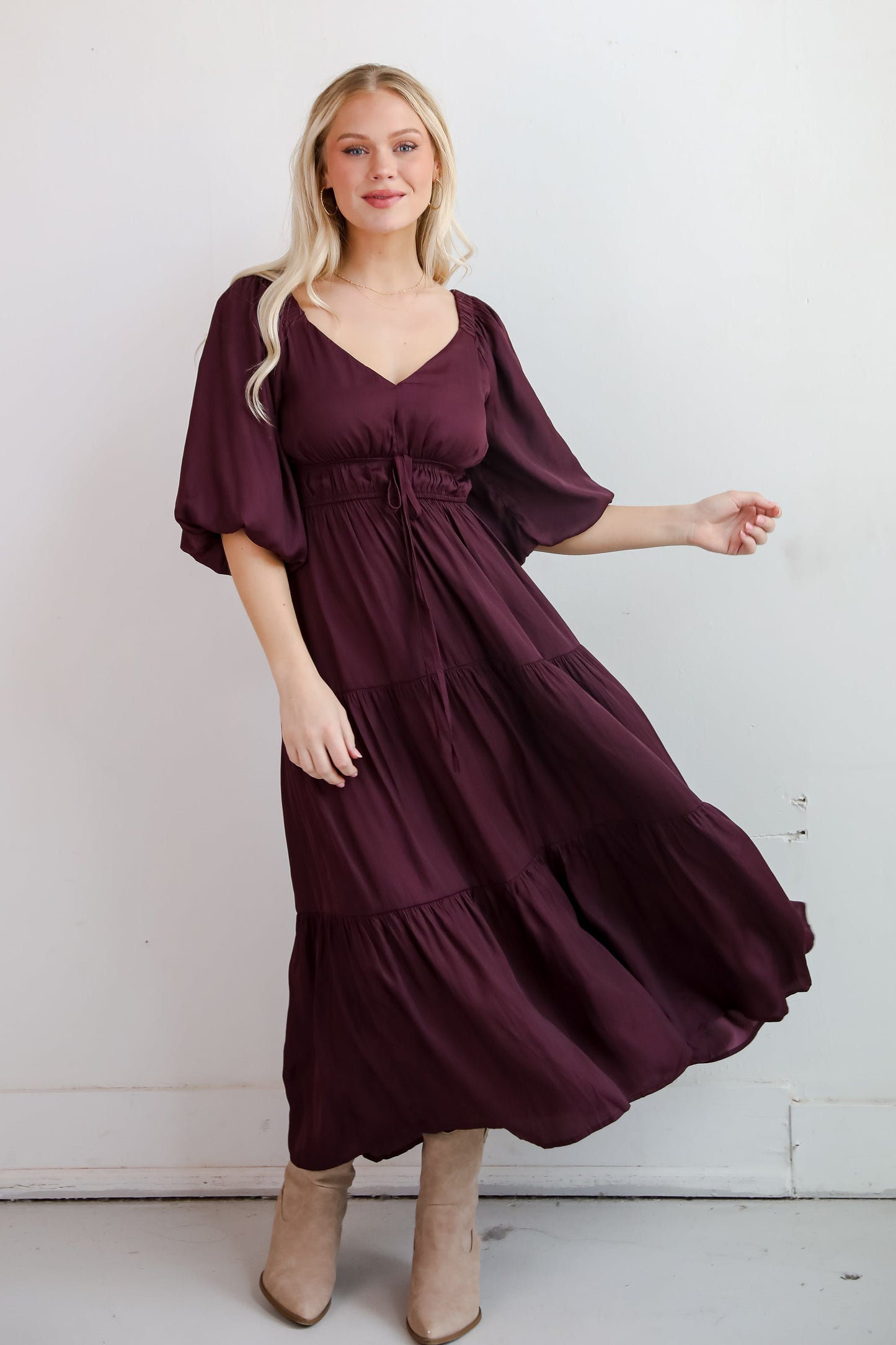 Extravagant Muse Tiered Midi Dress