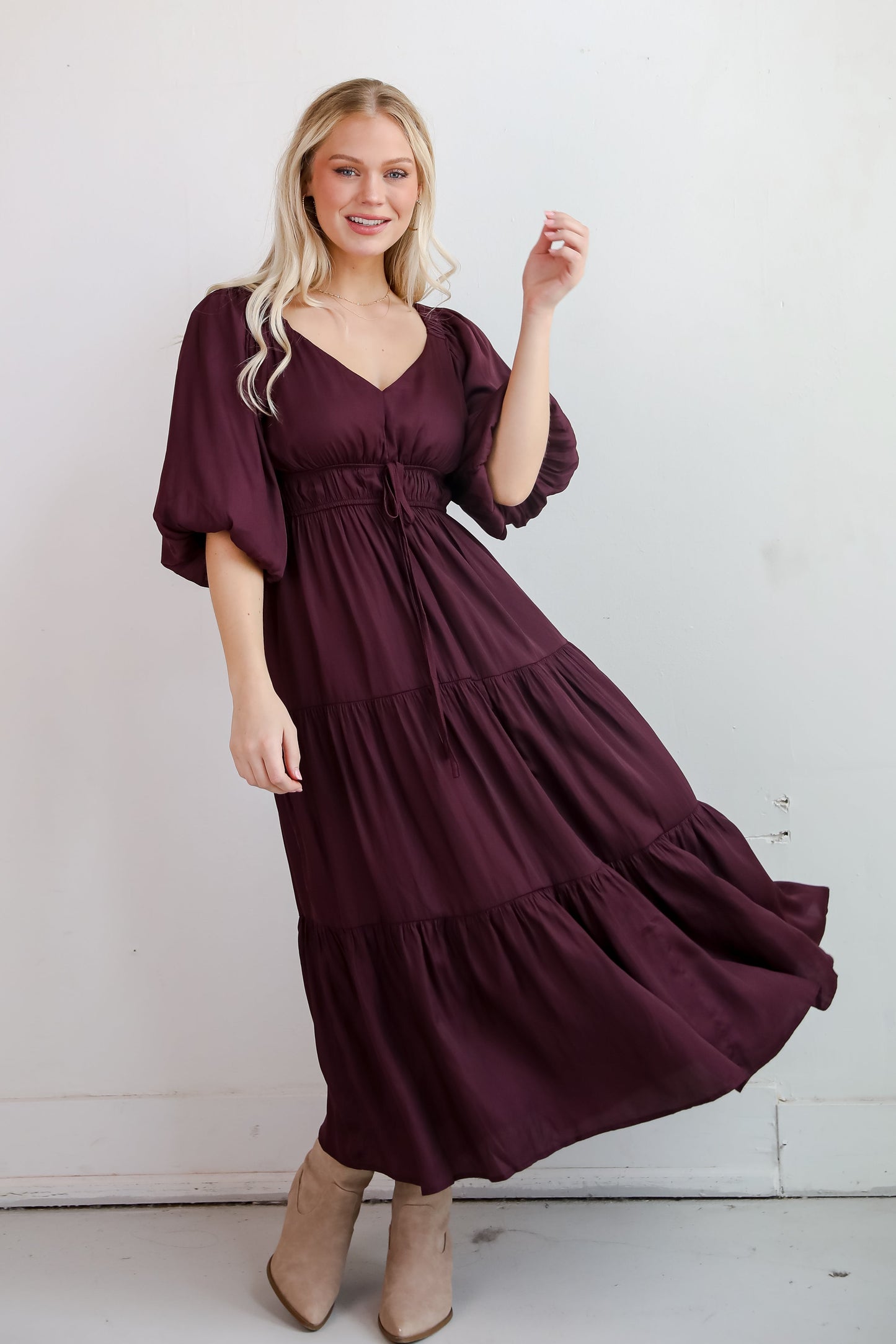 Extravagant Muse Tiered Midi Dress