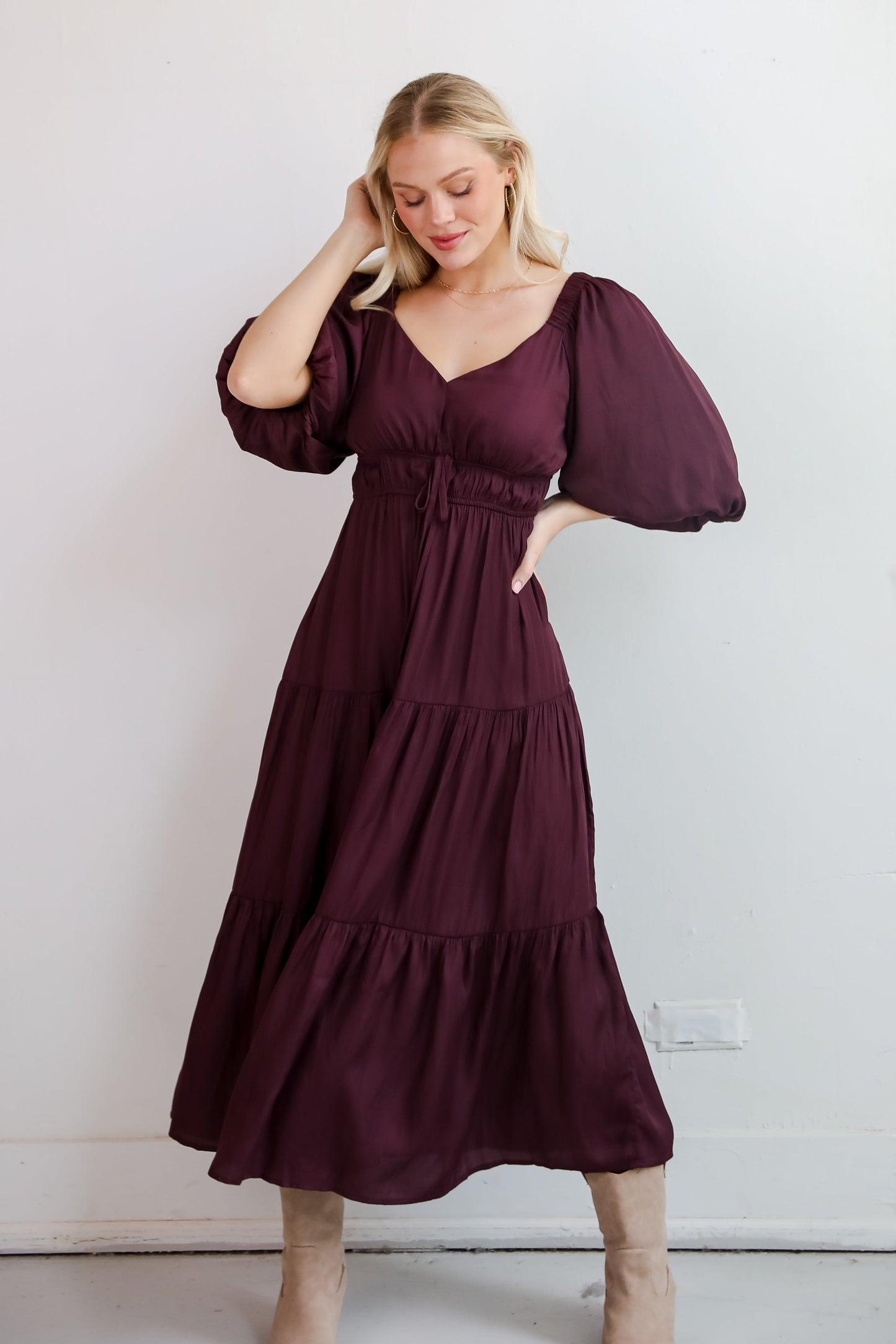 Extravagant Muse Tiered Midi Dress